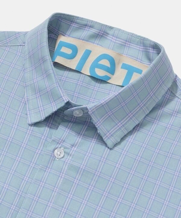 Cotton Plaid Short Sleeve Shirt - Piet - Image 3