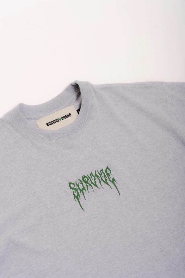 Big Logo T-shirt Grey - Survive - Image 2