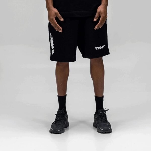 TK-F` Black Sweatshirt Shorts - Take-off - Image 2