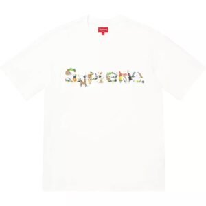 T-shirt 'Animal kingdom' Branca - Supreme