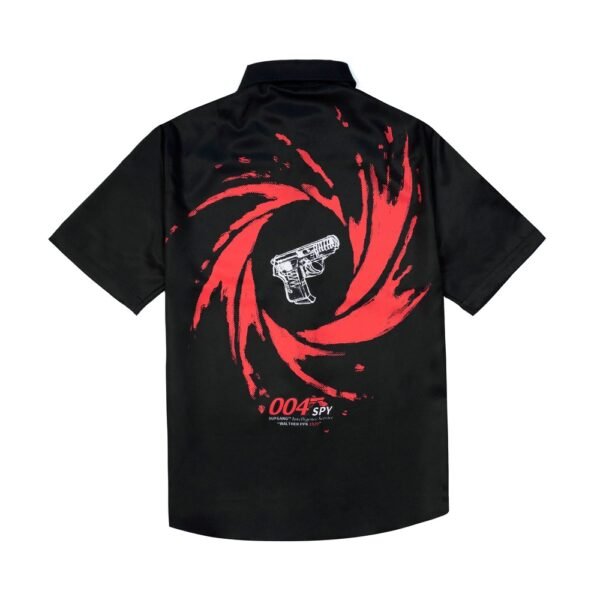 004spy Button Up Shirt Black - Sufgang - Image 2