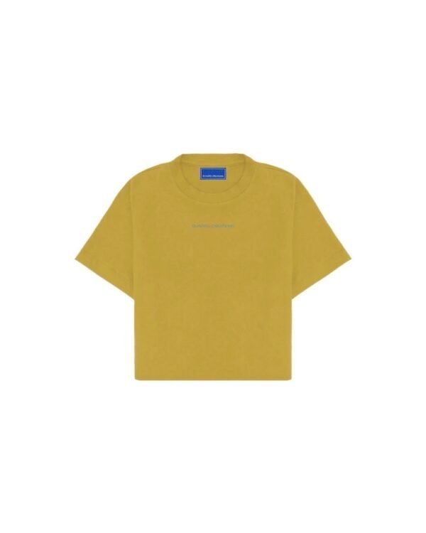 NAME LOGO YELLOW BABY TEE QUADRO CREATIONS