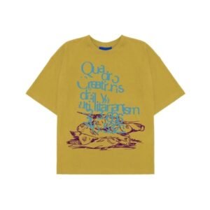 QCDU.2 YELLOW T-SHIRT - QUADRO CREATIONS