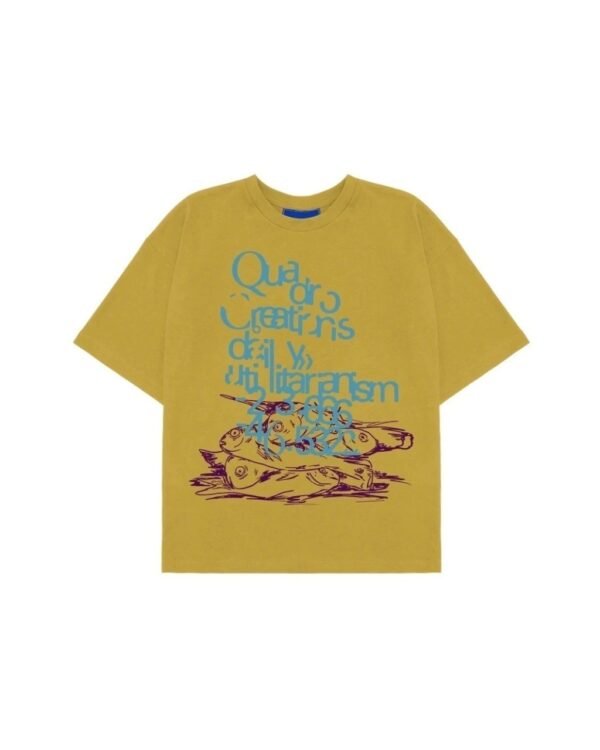 QCDU.2 YELLOW T-SHIRT - QUADRO CREATIONS